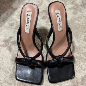 Gianni Bini Black Strappy Heels